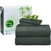 ROYALE LINENS Bamboo Viscose Twin Sheet Set - Cooling Bed