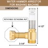 [2 Pieces] Lingmfg Water Hammer Arrestor For Washing Machine, 3/4