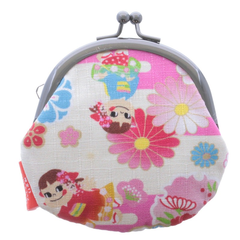 Peko-chan x Kyoto Coin Purse 2.5 Round Cream