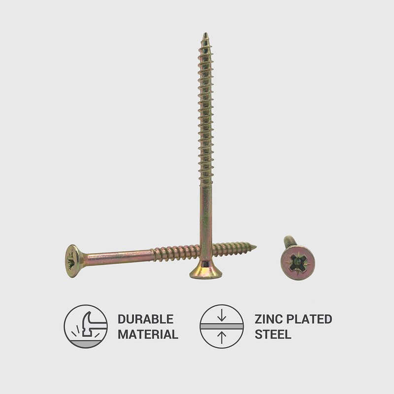 (Pack of 100 pcs) Zinc Plated Steel 3.0 x 45