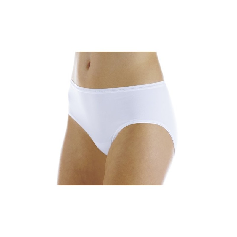 Hush Hush 3-Pack Women's Seamless Light Absorbency Panties White 1X