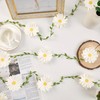 3D Daisy Flower Garland (2PCS) Flower Banner Wildflower Party Decorations