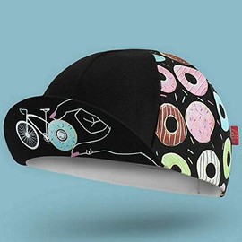 BELLO CYCLIST Cycling Cap, Donut Mess with my Ride Time BLK