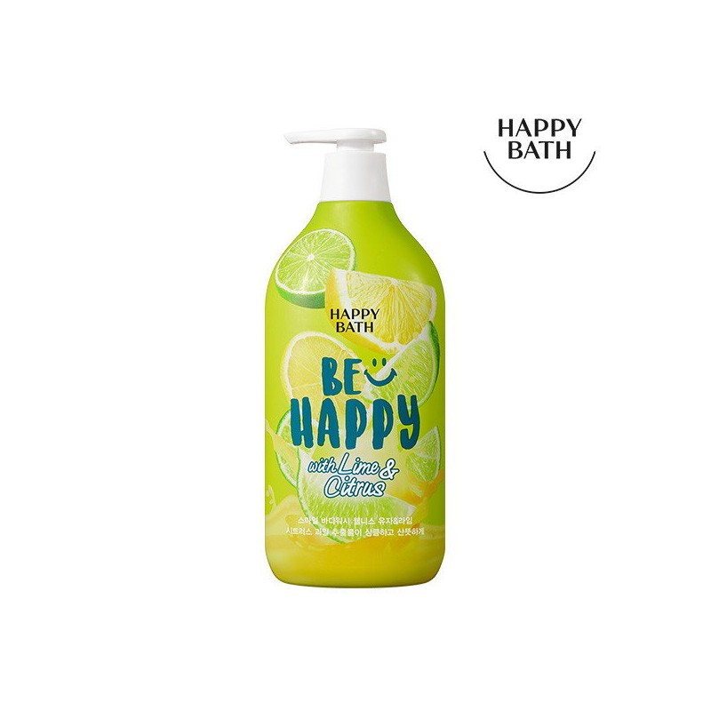 Happy Bath Smile Body Wash 1 pack, 03 Wellness Yuzu