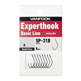 VANFOOK Spoon Expert Basic Line SP-31B, Pack of 8, #6 Stealth Black