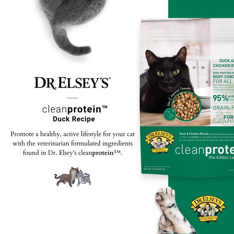 Dr. Elsey's Dr. Elsey's? cleanprotein Duck Cat Kibble 2lb.