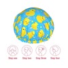 Yellow Rubber Ducks Shower Cap For Women Adjustable Double Waterproof