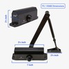 FORTSTRONG Door Closer (Black) - Automatic Door Closer Residential -