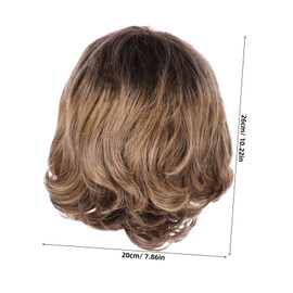 Healvian Realistic Short Curly Wig Women's Short Wig Stylish Fashion Hair Wig Natural Hairline