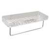 Acrylic Bathroom Shelves Light Luxury Modern Clear Stone Pattern Punch