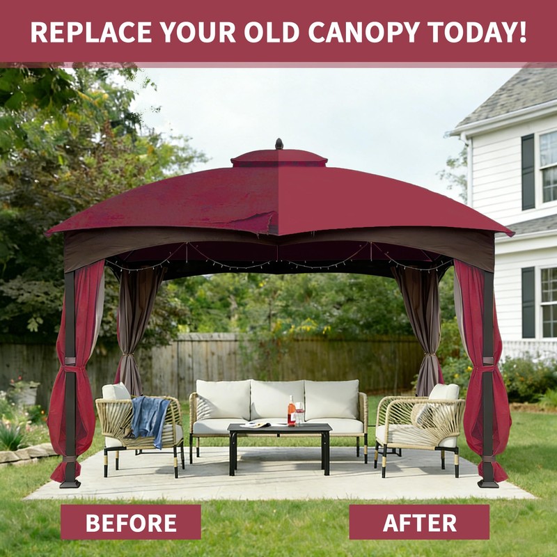 SCOCANOPY Replacement Top Compatible with Lowe's Allen Roth 10X12 Gazebo