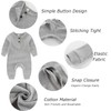 Baby Boys Onesies Pajamas Cotton infant Romper Footless Jumpsuit, 0-3
