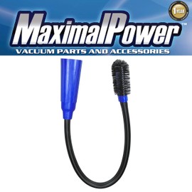 MaximalPower Universal Flexible Long Reach Crevice Tool with Fixed Brush Head for Vacuum Attachment fit 1.1"-1.5" Diameter Hose (28-38mm) for Home, Dryer, Office, Indoor Cleaning