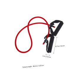 Abaodam 1Pc Elastic Yoga Resistance Bands with Handles Rope for Home Gym Outdoor Workouts for Stretching and Strength Training