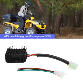 SING F LTD 4 Wires 12V Voltage Regulator Rectifier Compatible with GY6 49cc 50cc 70cc 90cc 110cc 125cc 150cc 4-Stroke Engine Motocross Mopeds/Scooters/Dirt Bikes