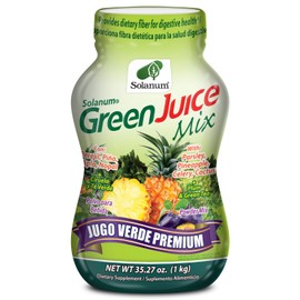 Superalimento de jugo verde Solanum (piña, 35 onzas)