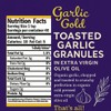 Garlic Gold Toasted Granules in Extra Virgin Olive Oil, USDA