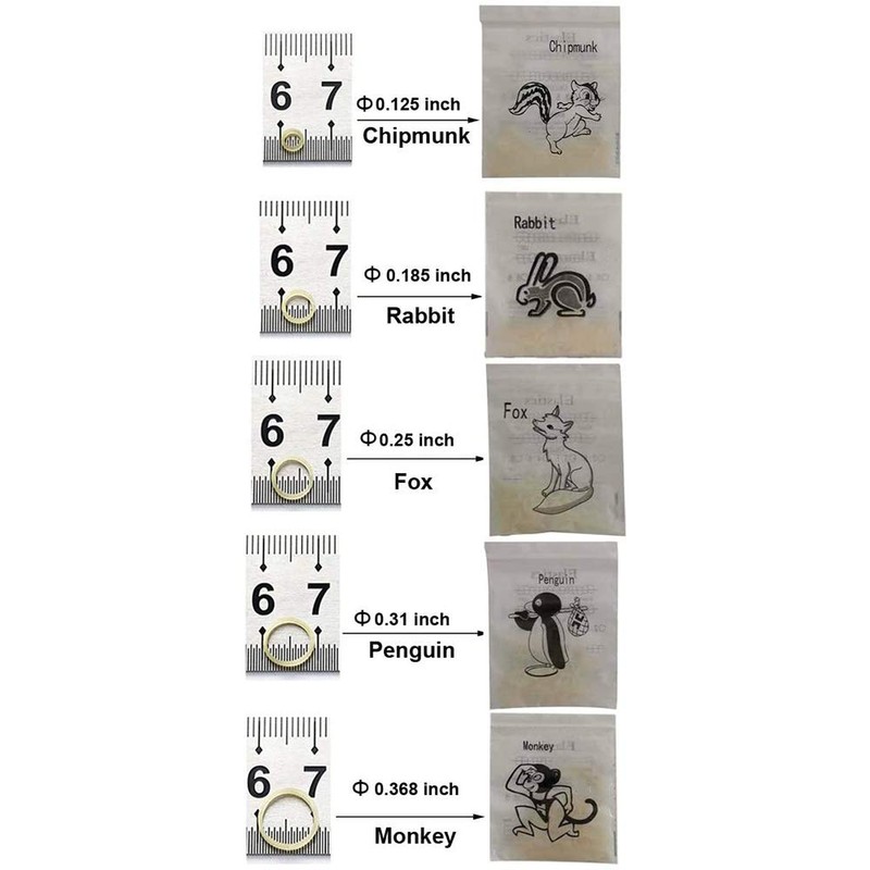 Angzhili 10 Bag Dental Orthodontic Rubber Bands,Elastic Rubber Bands,Orthodontic Supply