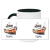 GRAZDesign Tasse maritim Boot mit Namen personalisiert - Keramiktasse für