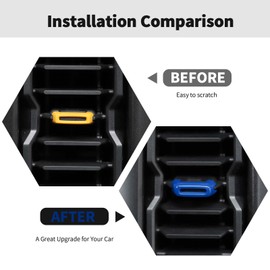 RT-TCZ Center Console Air Conditioner Adjustment Vent Trim Cover Decoration Interior Accessories for Ford Bronco 2021 2022 2023,Blue