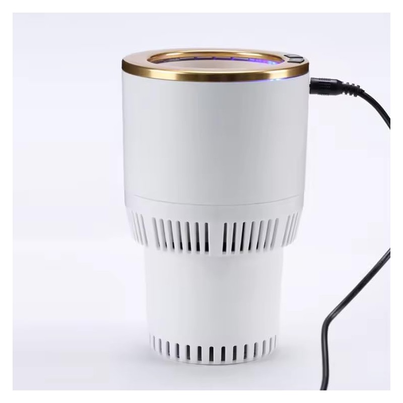 Auto Car Cup Holder Heating Cooling Drinks Smart Cooler Warmer