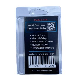 Timers.shop 12V DC Multifunction Self-lock Relay PLC Cycle Timer Module Delay Time Switch.