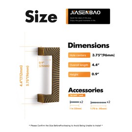 JIASENBAO 5 Pack Antique Brass Cabinet Pulls 3-3/4" Hole Center Vintage Drawer Pulls Bathroom Dresser Handles Hardware Couple Zinc Alloy