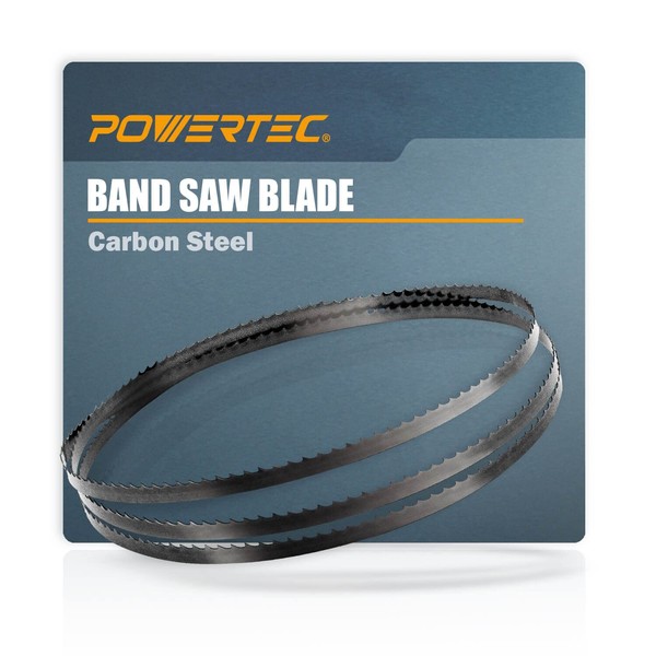 POWERTEC 70-1/2 Inch Bandsaw Blades, 1/8" x 14 TPI Band Saw Blades for Sears Craftsman 21400 and Rikon 10-305, 10-3061 10" Band Saw for Woodworking, 1 pack (13183)