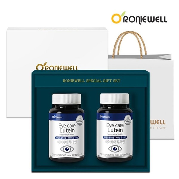 Roniwell Eye Care Lutein 90 Capsules 2-pack gift set (total 6 months supply), single option / 로니웰 아이케어 루테인 90캡슐 2개입 선물세트 (총 6개월분), 단일옵션