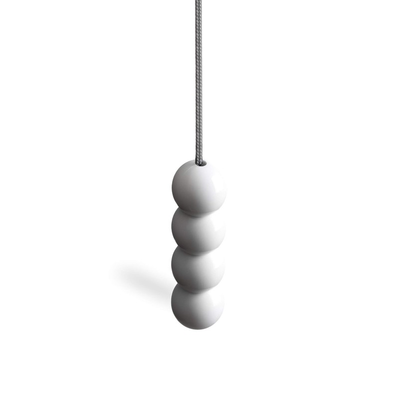 sleeklight Light Pull Cord String with an Ice White Bead