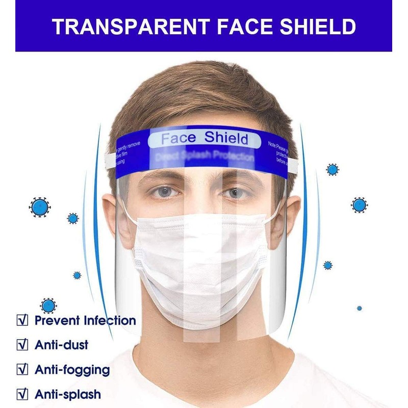 DOCTOR-SAN Face Shield Face Shield Face Visor Spit Protection (2)
