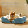Bedsure Small Orthopedic Dog Bed - Washable Bolster Dog Sofa