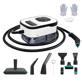 4Bar Powerful Steam Cleaner, 3-Level Adjustable, 15s Heat-Up, 42.27 oz Tank, Portable Steamer for Cleaning with 12 pcs Accessories, Steam Cleaner for Home for Dirt, Grease, Grout, Tile,Floor, Carr