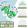 Hand Reflex Zone Gloves for Hand Reflexology Massage German Lettering