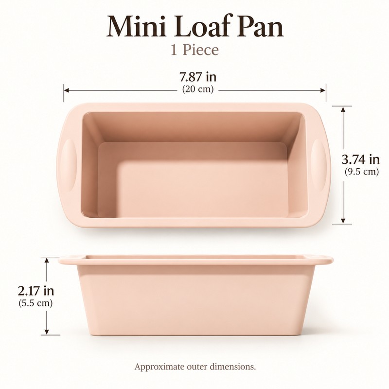 Silicone Baking Molds NonStick Rectangle Cake Pans Mini Loaf Pan