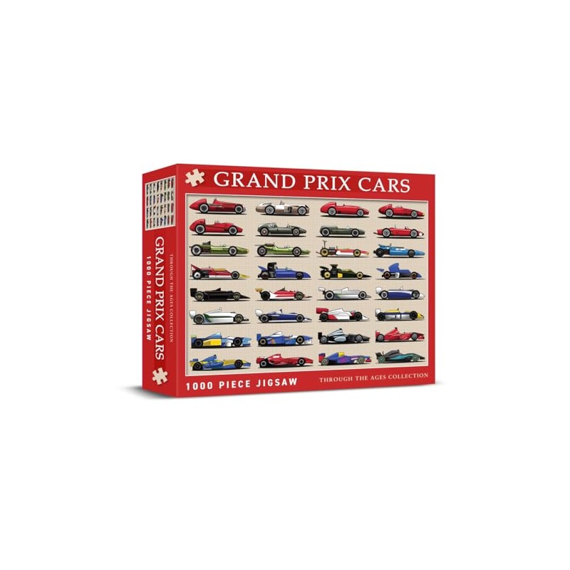 Through The Ages Grand Prix Cars Collection 1000 Piece Puzzle