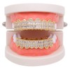 18K Gold Plated Iced Out Grillz CZ Zircon Hip Hop