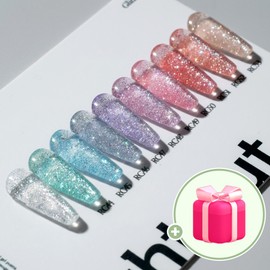 Revzel Revgel Light-On Reflective Glitter Gel 10-piece set / 레브젤 라이트온 반사글리터젤 10종 세트