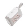 JBL Go 5 Ultraportable Bluetooth Speaker, Waterproof, White