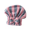 NOLITOY 1pc Striped Dry Hair Cap Bathroom Supplies Striped Bathing