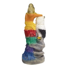 Imagen De Resina Santa Muerte Búho 54 Cm Ritualizada