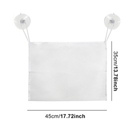 Bath Toy Net, Foldable Bath Net Toy Storage Organiser with 2 Suction Cups, Keep Bathtub Water Mold Free and Transparent