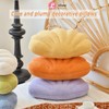 Lfsaaj Yellow Seashell Throw Pillows, Shell Shaped Throw Pillows, 13