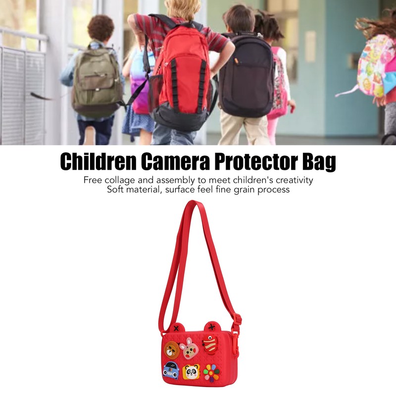 Cartoon Camera Shoulder Bags Children's Camera Protector Bag for Kids