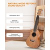 LEKATO Concert Ukulele for Beginners, 23 Inch Mahogany Ukelele Bundle