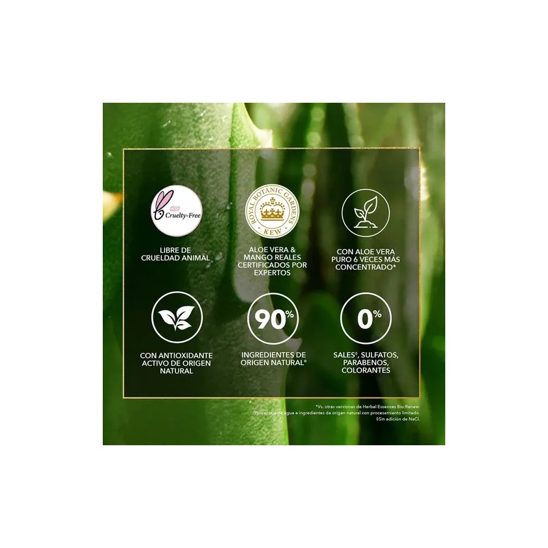 Shampoo Herbal Essences Bio:Renew 6X Aloe & Mango Protege &