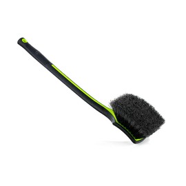 Detail Factory - Fender Well Brush - Ergonomic ProGrip Handle, Stiff Synthetic Bristles, Ergonomic Design, Clean Your Wheel Wells with Ease - Octane Ectoplasm