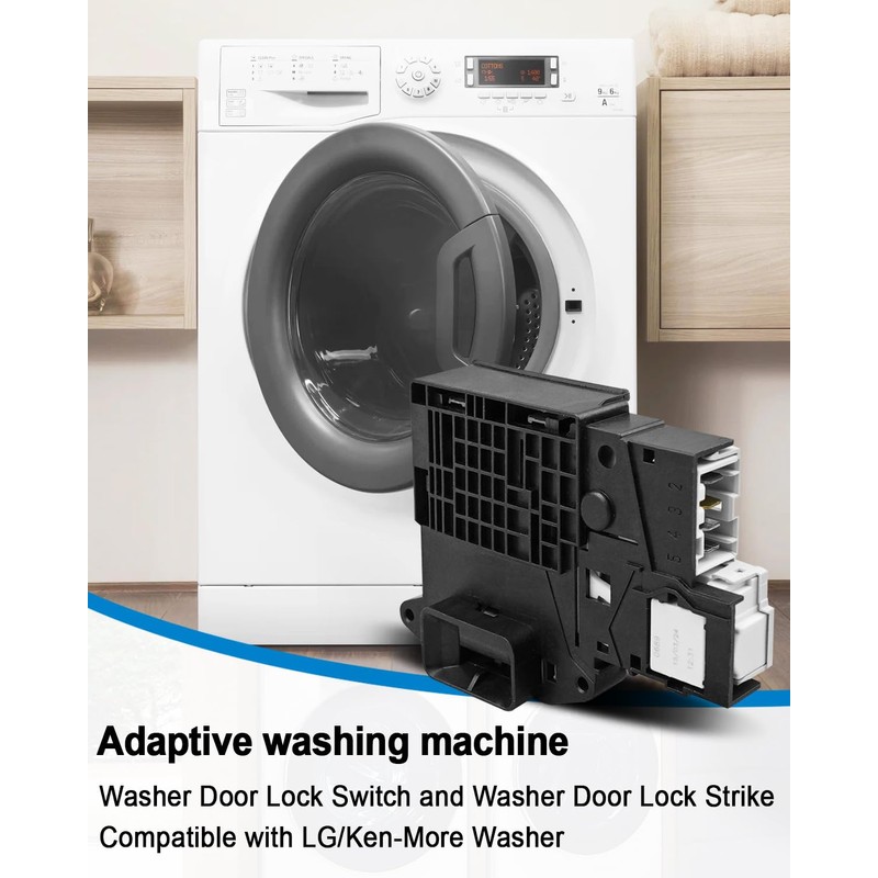 Washer Door Lock Switch and Washer Door Lock Strike Assembly