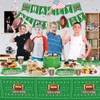 4 Pack Football Themed Tablecloths Disposable Plastic Football Table Cover