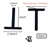 2Pcs Metal Picture Stands with Easel Back for Picture Frame